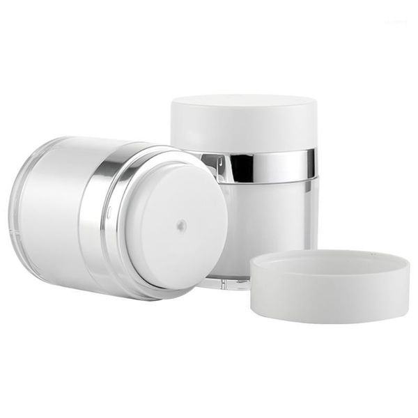 

storage bottles & jars 2pcs cosmetics sub travelling makeup cream white