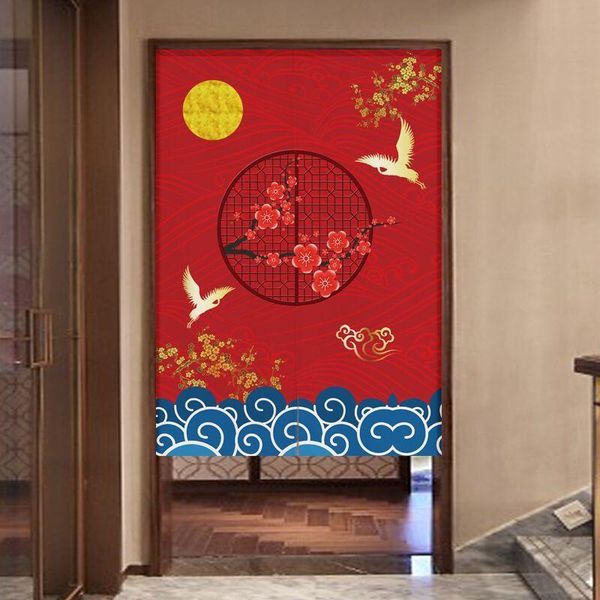 

curtain & drapes japanese fabric kitchen half panel bedroom door blackout home decoration doorway hanging