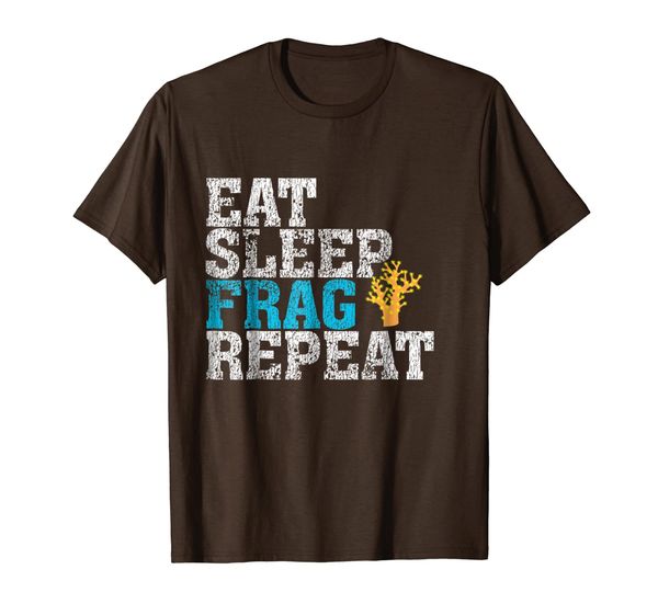 

reef aquarium shirt | coral fragging eat sleep frag tee, White;black