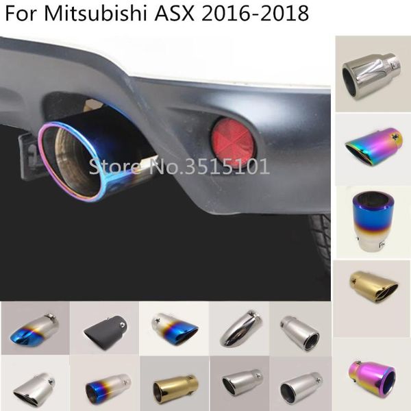 

manifold & parts car stainless steel cover muffler end tail pipe dedicate outlet exhaust 1pcs for mitsubishi asx 2021
