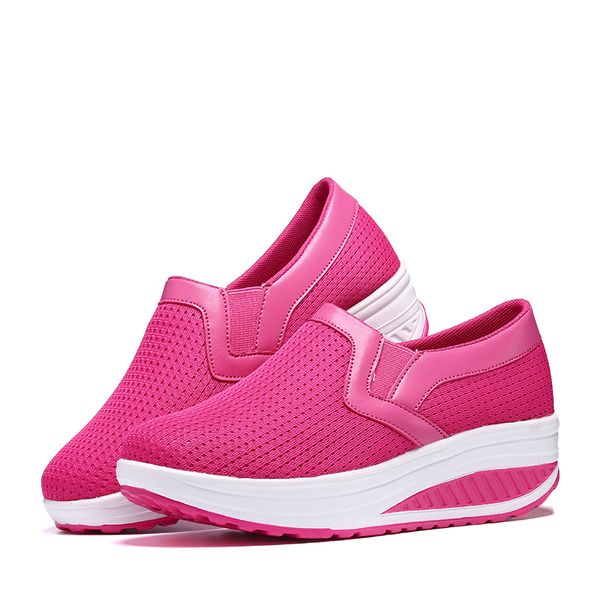 2021 für Herren Damen Sport Laufschuhe Top Qualität Atmungsaktives Mesh Triple Black Navy Blau Rosa Outdoor Erhöhung Läufer Sneakers Größe 35-42 WY34-1608