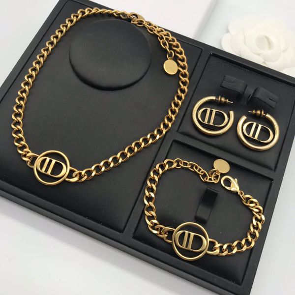 

75% off outlet online family's new letter bracelet necklace in 2021, Black