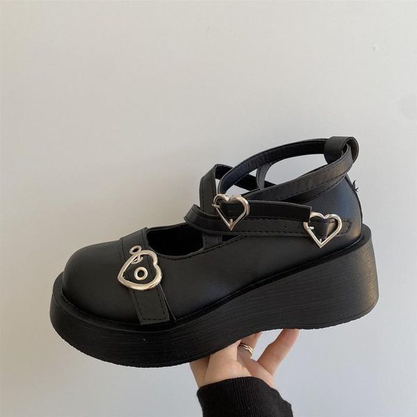 

dress shoes 2021 lolita girls platforms black kawaii jk women pumps gothic autumn