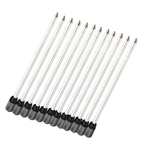 

refills 12pcs ballpoint pen for cross pens fine point refill 7cm - black ink, Black;red