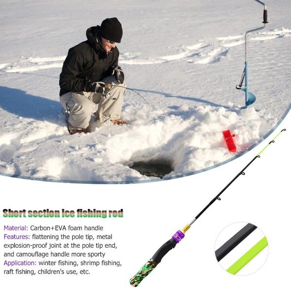 

boat fishing rods professional children ice rod winter shrimp portable spinning pole tackle accessories