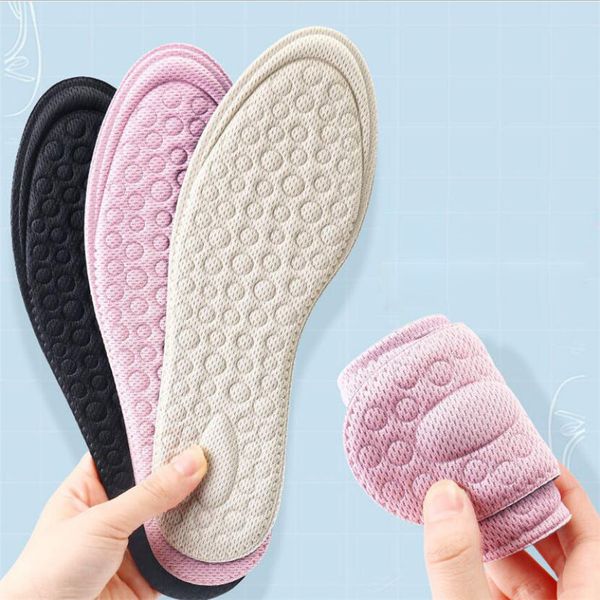 

breathable and sweat-absorbent insole memory foam orthopedic insoles shoes flat feet arch support massage plantar sports pad, White;pink