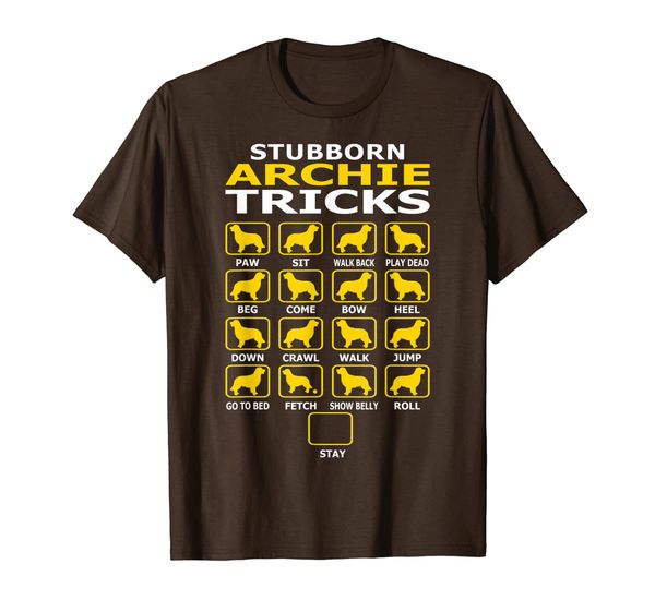 

stubborn archie golden retriever dog tricks pet lovers gift, White;black
