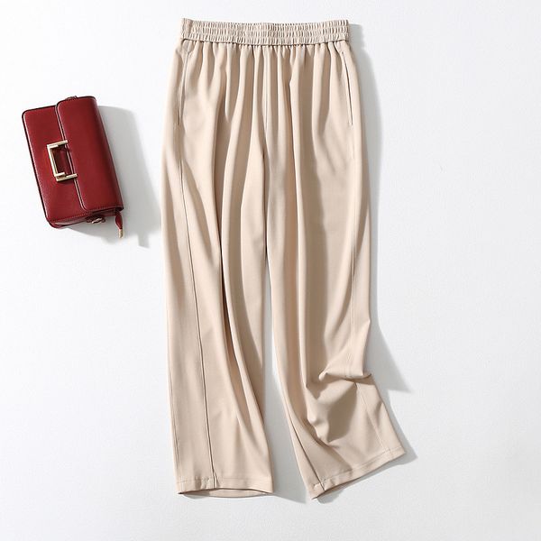 

fashionable pants summer roman pearl mesh wrinkle resistant non pilling casual, Black;white