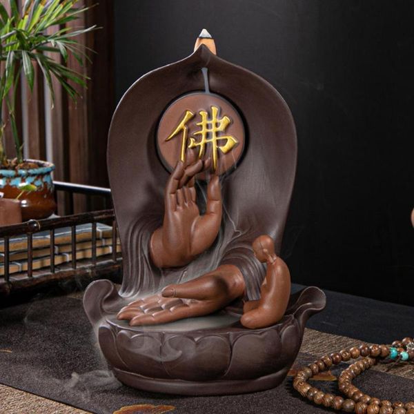 

80% s backflow censer creative design handmade purple sand home for gifts fragrance lamps