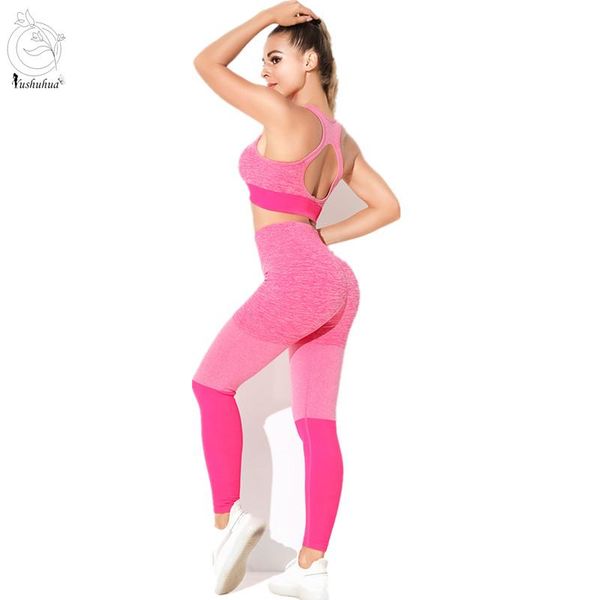 

yoga outfit 2pcs workout clothes seamless set gym clothing women leggings sports bra fitness sport suit tracksuit