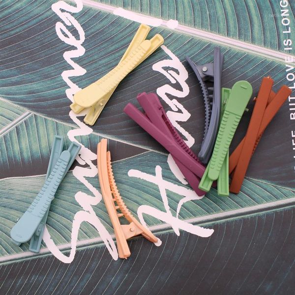 

4pcs/setgirly candy color frosted hairpin korean version of x-shaped simple and fashionable bangs clip hair accessories1