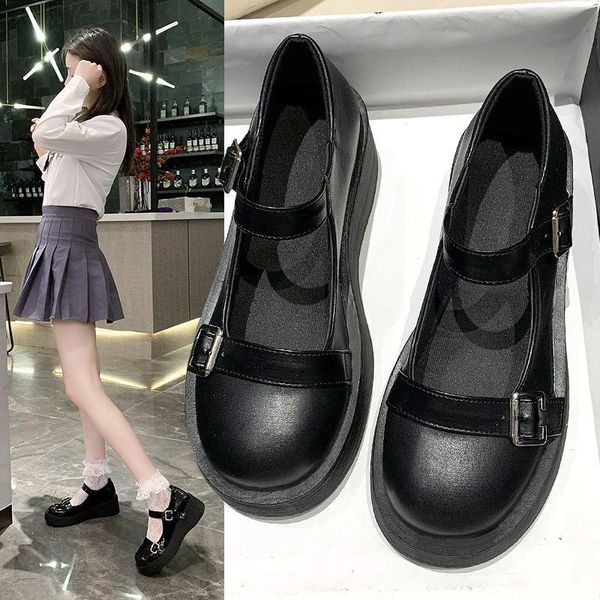 

dress shoes women hidden heels height increasing ladies wedge high autumn platform shoesc623, Black