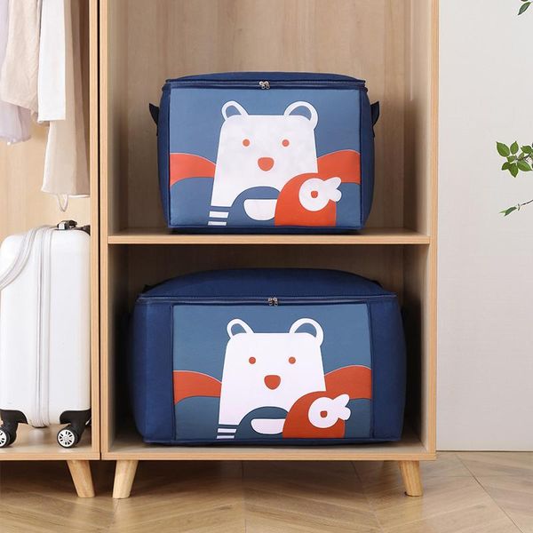 

clothing & wardrobe storage non-woven clothes bag folding quilt blanket organizer large capacity move packag household accessories supplies