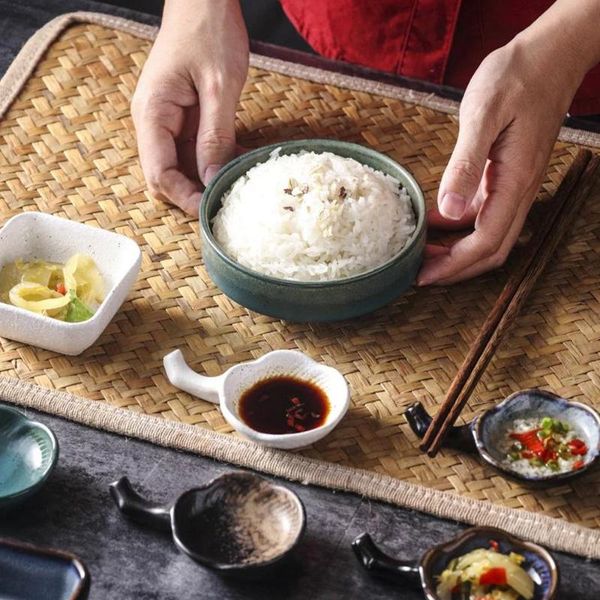 

japanese original ecological ceramic bowl, ethnic style dessert bowl rice gift tableware bowls