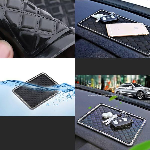 

anti-slip mats 2021 car instrument panel coin sunglasses gel pad anti slip sticky mat phone decoration