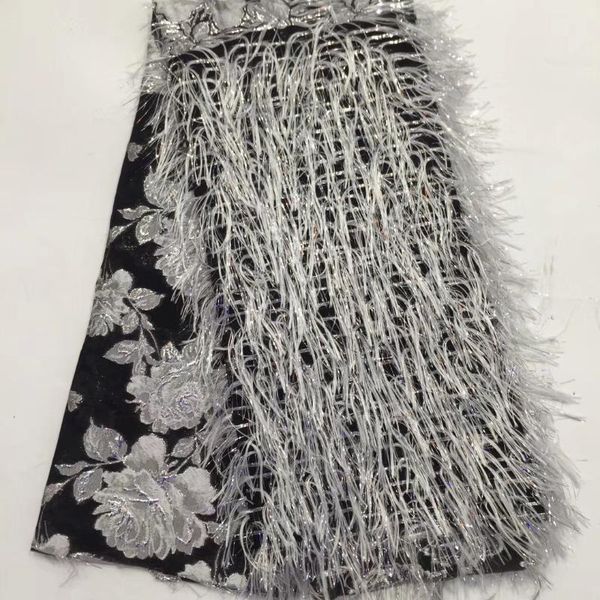 

ribbon 2021 high-quality african lace fabric nigerian mesh wedding evening dress d36061, Pink;blue