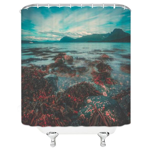 

shower curtains bathroom supply set abstract trees printed waterproof fabric cloth bath curtain screen with hooks