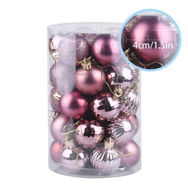 

party decoration christmas hanging balls 34pcs 4cm xmas tree decor glitter multicolored pendants ball for home year ornament