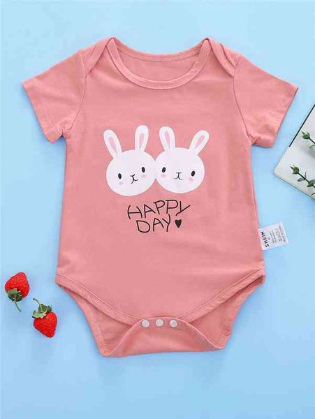 

baby girl letter & cartoon graphic bodysuit she, Blue