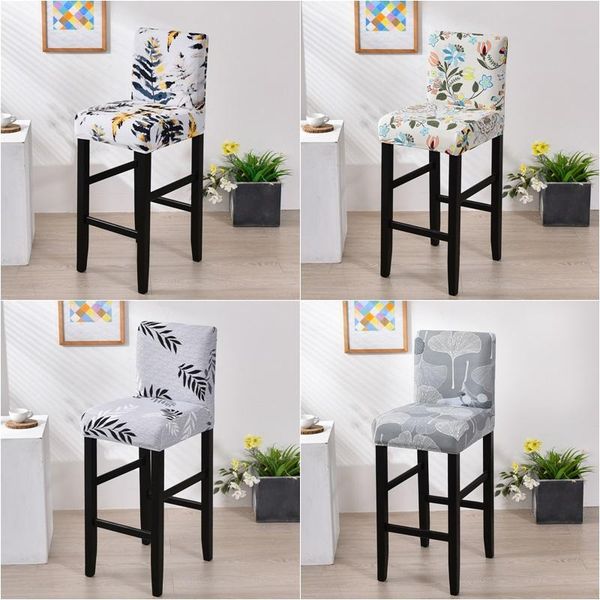 

bird printed stretch bar chair cover seat slipcover el banquet dining housse de chaise armchair short back covers