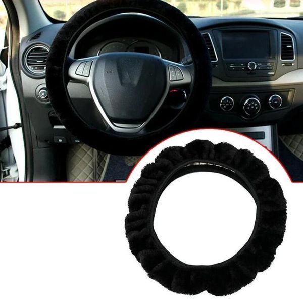 

steering wheel covers soft warm plush cover universal car winter styling
