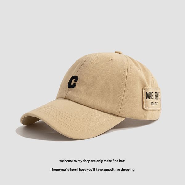 

hat girl autumn and winter new fashion soft personality letter embroidery couple student casual baseball cap, Black;white