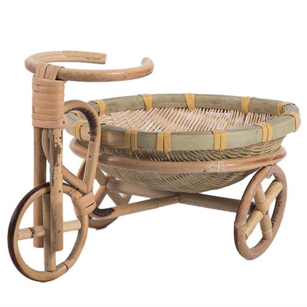

storage baskets mini bamboo handmade woven wicker basket rattan for fruit food organizer bicycle art crafts kitchen desk decoration