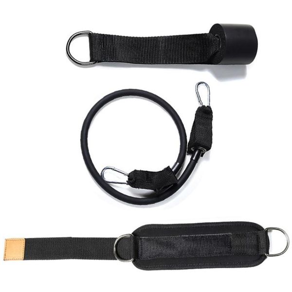 

buttocks,fitness, elastic band with ankle ring, leggings, strap resistance bands