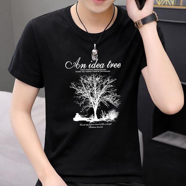 

summer short sleeve t shirts male causal o-neck basic t-shirt classical t-shirts men's suom, White;black
