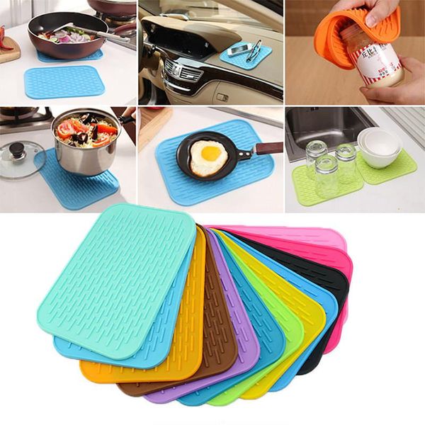 

colors silicone mat baking dish oven heat insulation pad bakeware non-stick thick mats kitchen accessories rolling pins & pastry boards