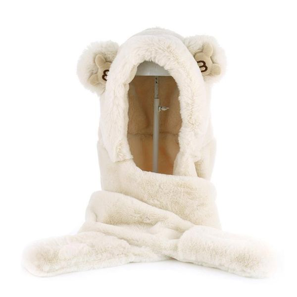 

hats, scarves & gloves sets 3 in 1women hats scarf double winter knit beanie autumn warm adults for girlfriend, Blue;gray