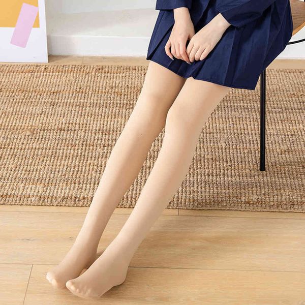 

leggings 180g thin plush pantyhose with plush to show warmth, leggings, color foot stepping, Black