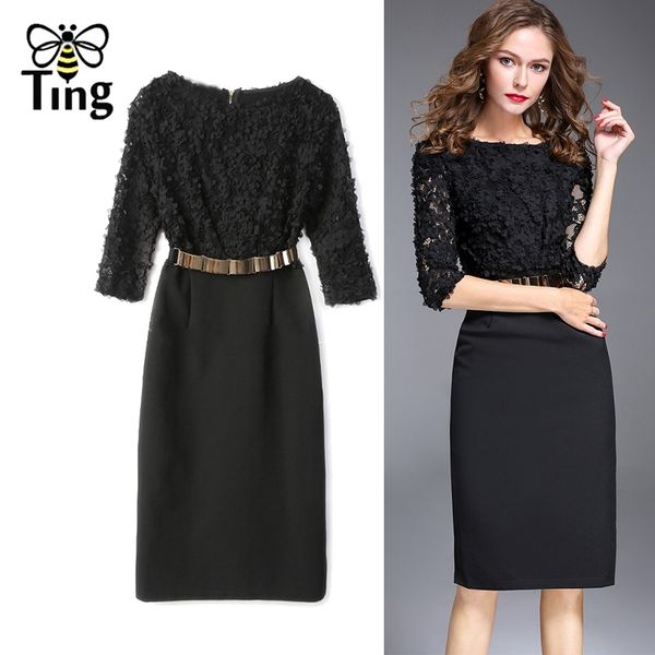 

vintage elegant petal solid black dress women summer office work bodycon casual chic sheath plus size 2xl za 210513, Black;gray