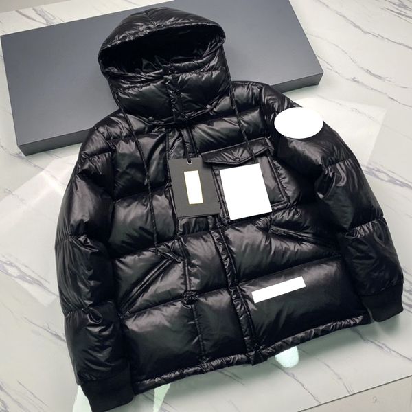 

2022 monclair mens down parkas designer embroidered letter badge womens downs jackets 2color, Black