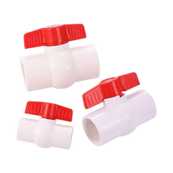 

watering equipments garden irrigation female thread pvc ball valve 1/2" 3/4" 1" 1.25"1.5" 2" greeanhouse farm