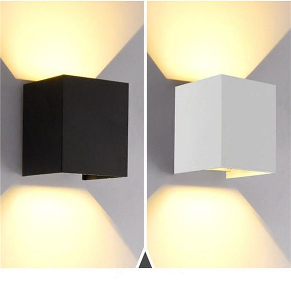 

adjustable luminous angle outdoor waterproof square wall lamp acv-265v weak corridor cob10w lamps