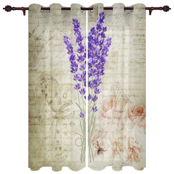 

curtain & drapes vintage plant lavender purple window curtains kitchen bedroom decor christmas home draperies for living room