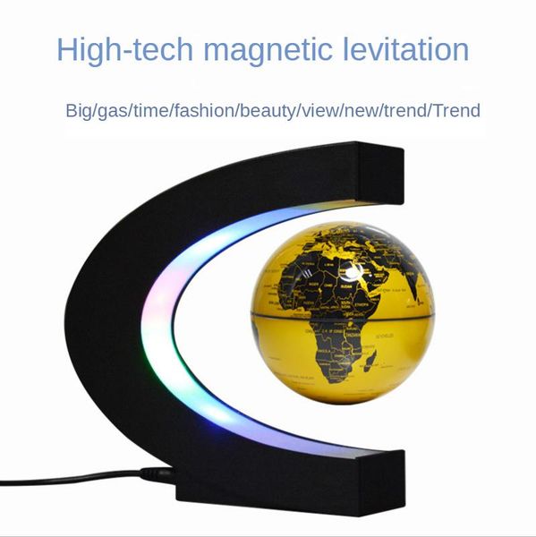 

strings floating led globe c shape light magnetic levitation antigravity magnetive ball xmas birthday gift home decoration