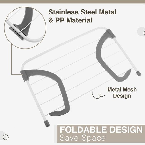 

hangers & racks multifunctional foldable drying rack household indoor outdoor balcony adjustable shelf clothes towel shoe hanger sasw666