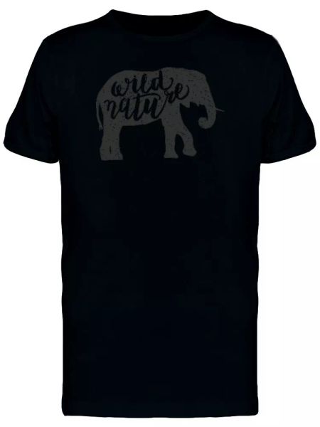 

Wild Nature Elephant Tee Men's -Image by Shutterstock, White;black