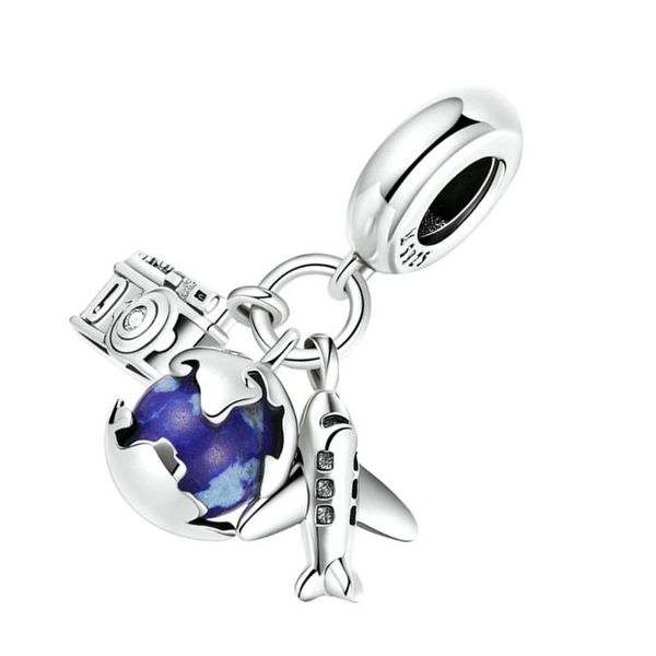 

pendant necklaces earth charms camera airplane charm for bangle necklace making supply, Silver