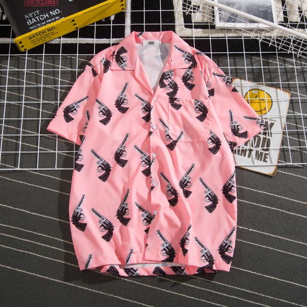 

men's casual shirts shirt floral loose fitting short sleeve hawaiian couple's ovr7 ghj7, White;black