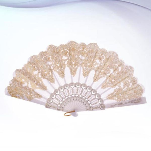 

other home decor large folding hand fan chinese style printed foldable festival gift performance (white)