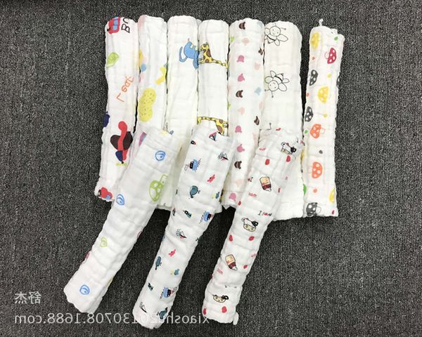 

handkerchief cotton six layer gauze square baby saliva small handkerchief born face wash feeding towel soft, White