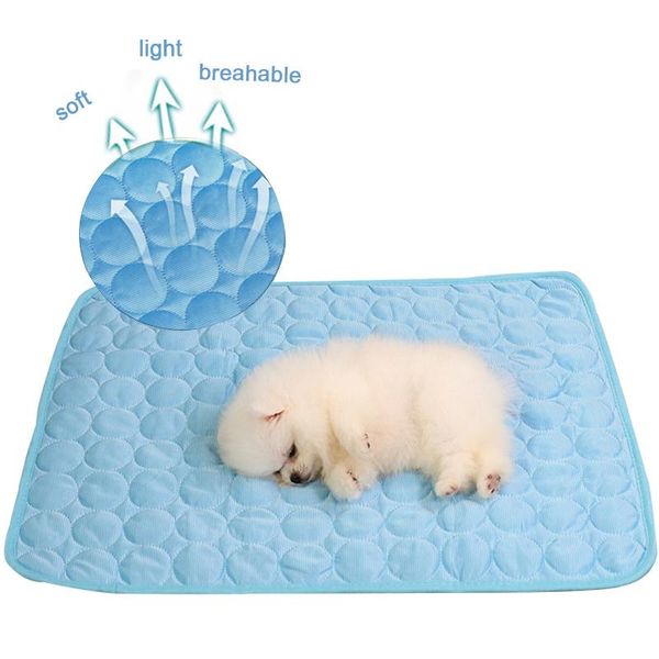 

kennels & pens dog pad pet cooling mat cat for dogs cats blanket sofa breathable bed summer comfortable washable suministros para perros