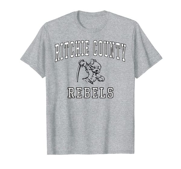 

ritchie county high school rebels t-shirt c1, White;black