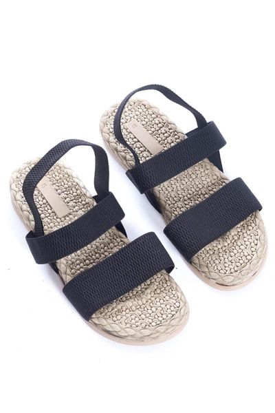 

sandals women eva outsole rubber detailed, Black