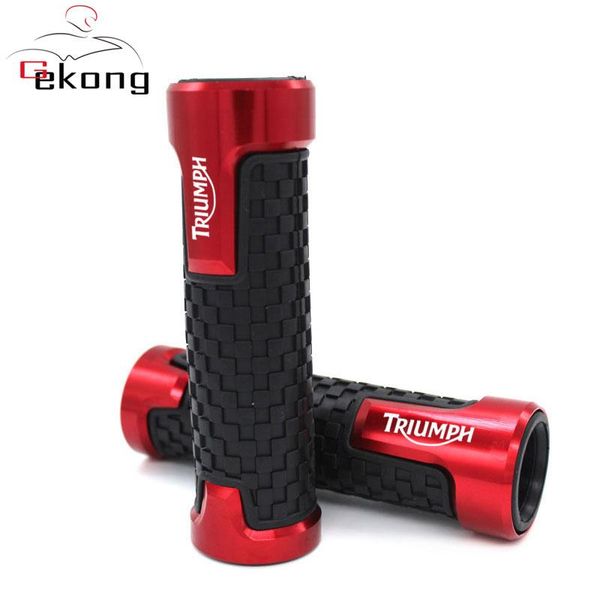 

handlebars motorcycle cnc aluminum+ rubber handle grips motorbike handlebar for 675 street triple 2008-2021 2009 2010 2011 2012
