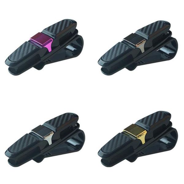 

other interior accessories s-type carbon brazing car glasses clip sunglasses double sun visor bill holder multifunctional supplies