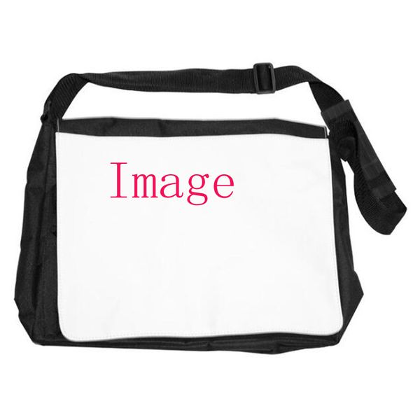 

10pcs messenger bags sublimation diy white blank canvas 16inch large capacity flap cover cross body bag